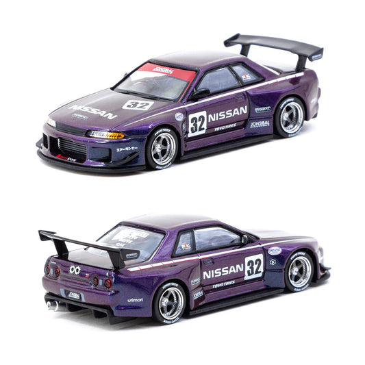 Tarmac Nissan Skyline R32 Widebody Jon Sibal Midnight Purple (1:64)