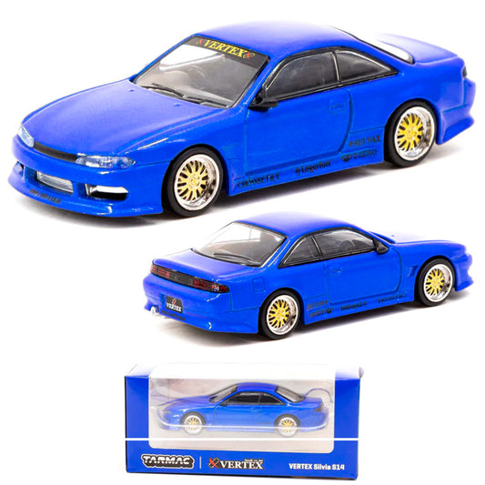 Tarmac Works Nissan Vertex Silvia S14 Blue (1/64)
