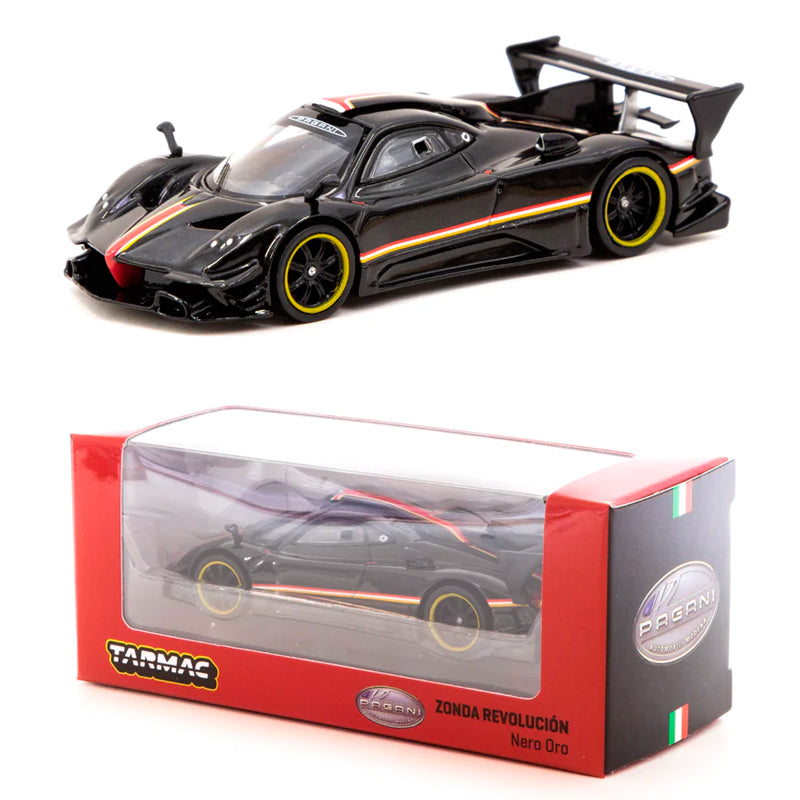 Tarmac Works Pagani Zonda Revolucion Black Nero Oro (1/64)