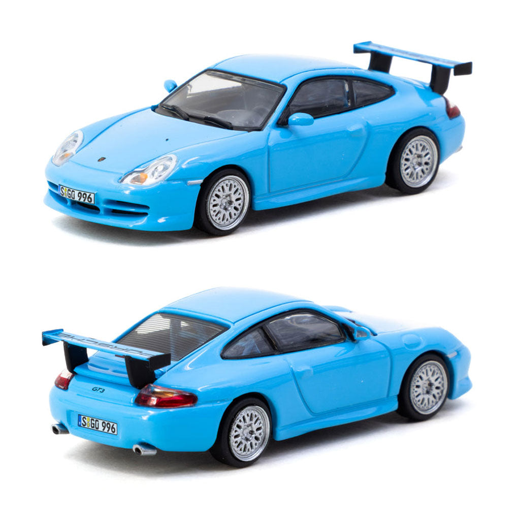 Tarmac Works Porsche 911 GT3 (Type 996) Light Blue (1:64 Scale)