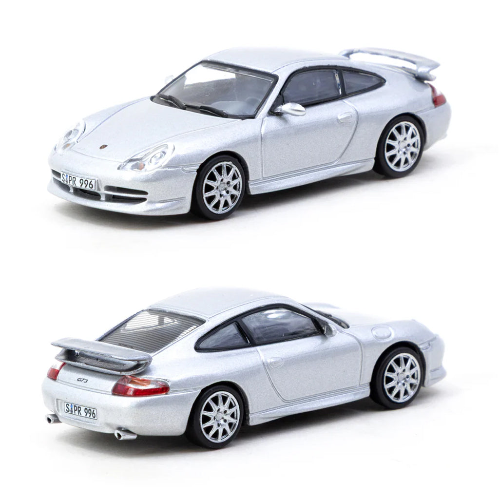 Tarmac Works Porsche 911 GT3 (Type 996) Silver (1:64 Scale)