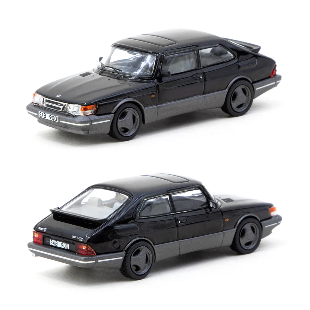 Tarmac Works Saab 900 Turbo Black (1:64 Scale)