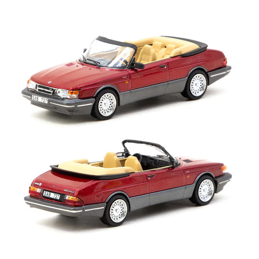 Tarmac Works Saab 900 Turbo Convertible Red (1:64 Scale)