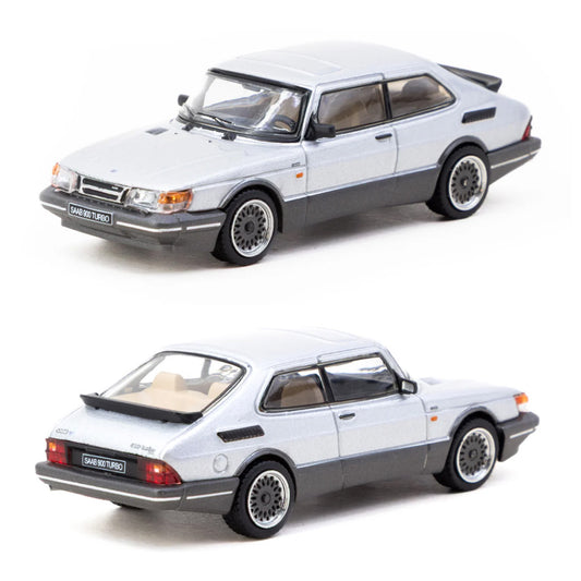 Tarmac Works Saab 900 Turbo Silver (1:64 Scale)
