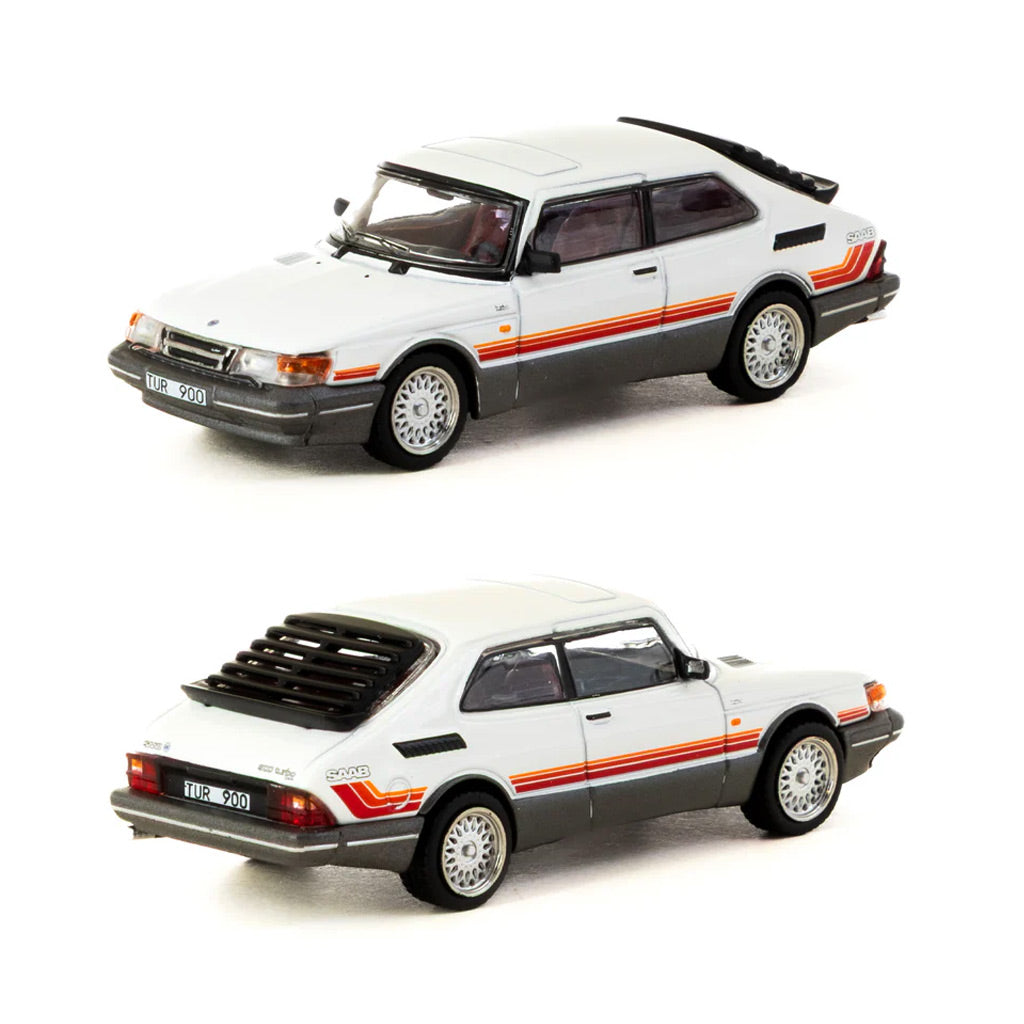 Tarmac Works Saab 900 Turbo White (1:64 Scale)