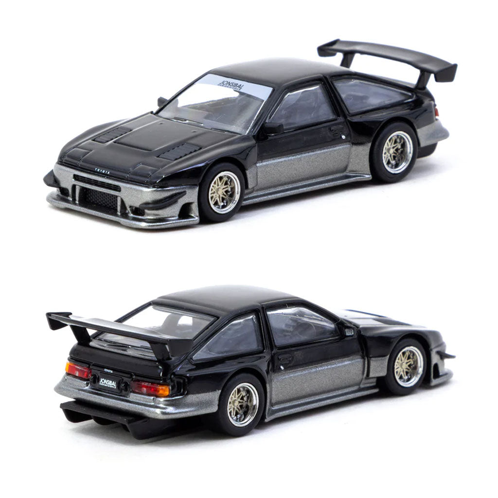 Tarmac Toyota Sprinter Trueno AE86 Widebody Black / Grey (1:64 Scale)