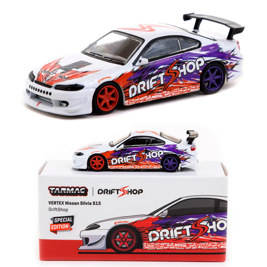 Tarmac Vertex Nissan Silvia S15 DriftShop Special Edition (1:64)