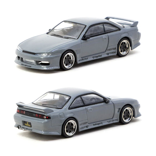 Tarmac Vertex Nissan Silvia S14 Grey (1:64 Scale)