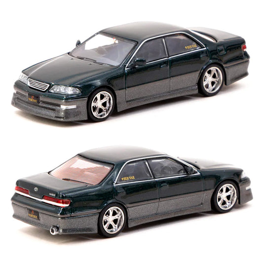 Tarmac Vertex Toyota Mark II JZX100 Dark Green (1:64)