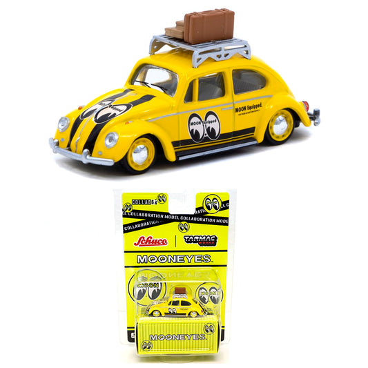 Tarmac Works X Schuco VW Beetle Mooneyes Yellow (1/64)