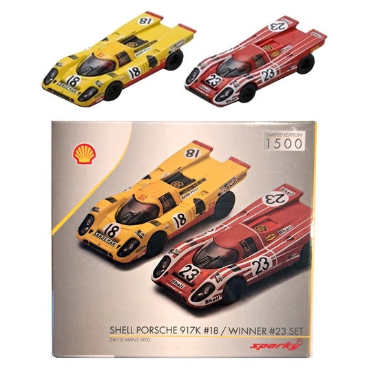 Sparky Porsche 917K Le Mans 24H 1970 Combo (1/64) (Packaging Damaged)