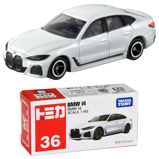 Tomica BMW i4 White (No 36) (1:65 Scale) Takara Tomy