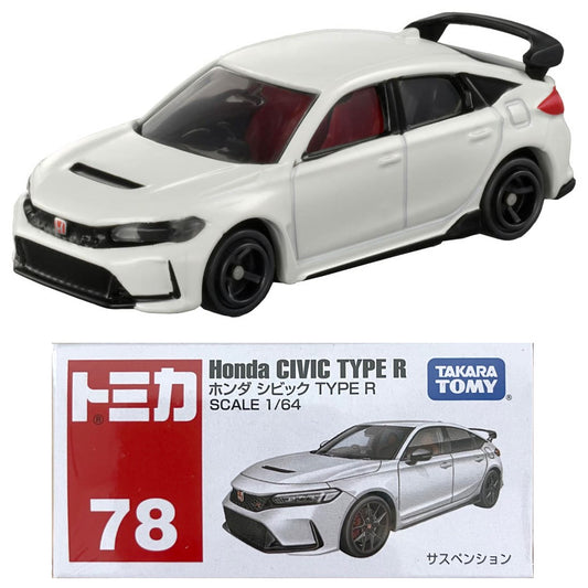 Tomica Honda Civic Type R White (No 78) (1:64 Scale) Takara Tomy
