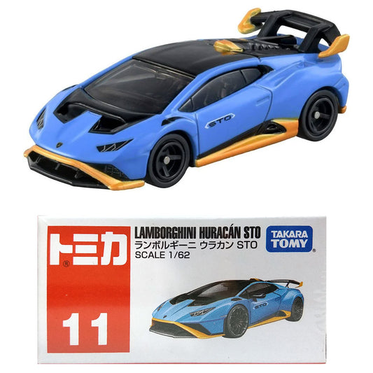 Tomica Lamborghini Huracan STO Blue (No 11) (1:64 Scale) Takara Tomy