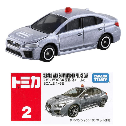 Tomica Subaru WRX S4 Unmarked Police Car (No 2) (1:62 Scale) Tomy