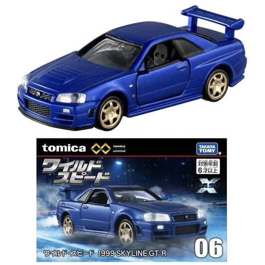 Tomica Unlimited - Fast & Furious 1999 Nissan Skyline GT-R Blue (1:64)