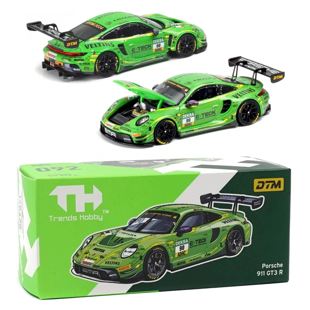 Trends Hobby Porsche 911 GT3 R DTM 2024 Green (1:64 Scale)