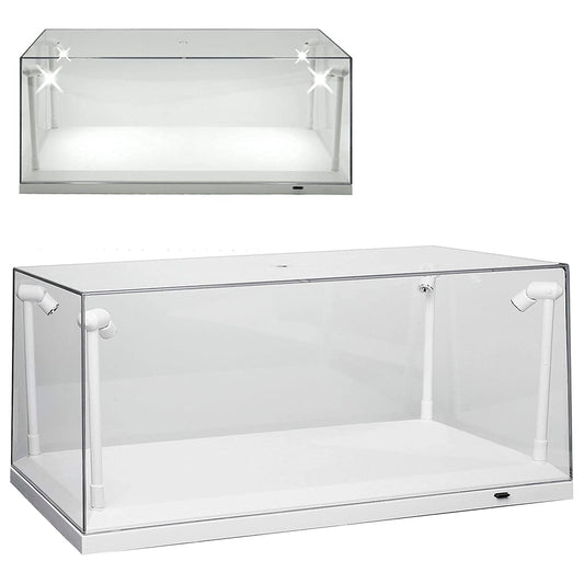 Triple9 Display Case With LED Lights White Base (1:18 Scale)