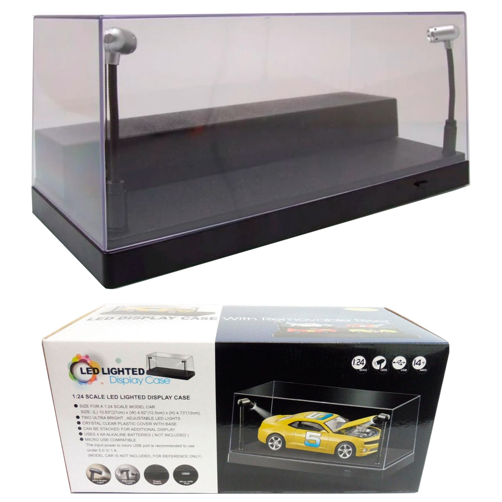Triple9 LED Display Case With Riser - Black Base (1:24 - 1:64 Scale ...
